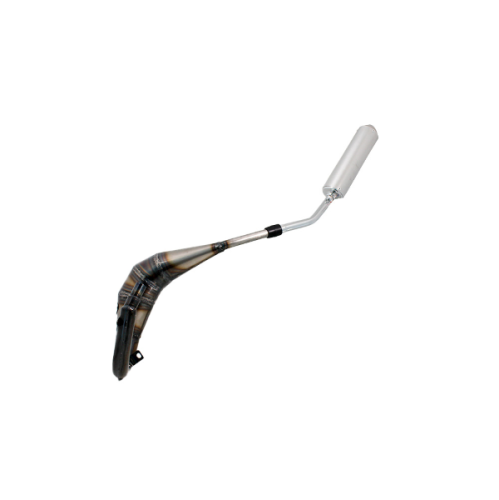 MARMITTA EVOK IRON PIPE SALDATA CON SILENZIATORE SHORTY IN ALLUMINIO E INOX PER HM 50 07-09