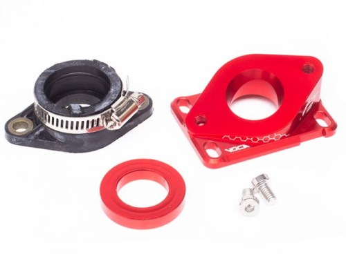 KIT COLLETTORE VOCA RACING - MINARELLI AM6 E DERBI - CARBURATORI PWK / VHST / PHBH - ROSSO