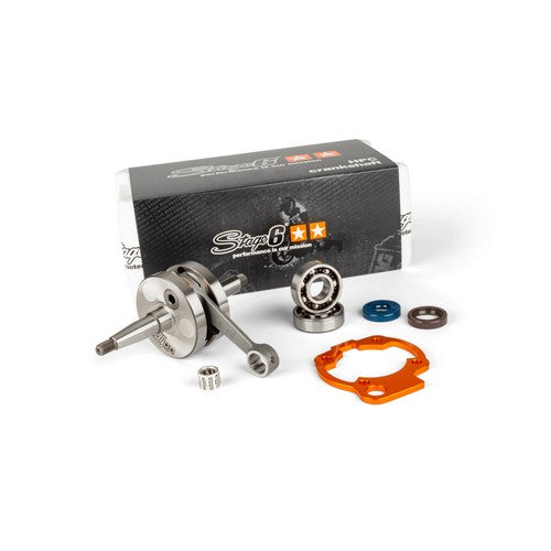 KIT ALBERO MOTORE STAGE6 HPC CORSA 45MM BIELLA 90MM + BASETTA PER MINARELLI AM6 (LEGGI DESCRIZIONE)