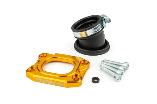 COLLETTORE ASPIRAZIONE STAGE6 IMBOCCO 40MM GIREVOLE 360 GRADI - MINARELLI AM6 / DERBI - PER CARBURATORI PWK 30-34 / VHSH
