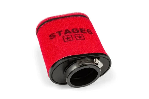 Filtro aria Stage6 Racing Double Layer ovale d.70mm rosso