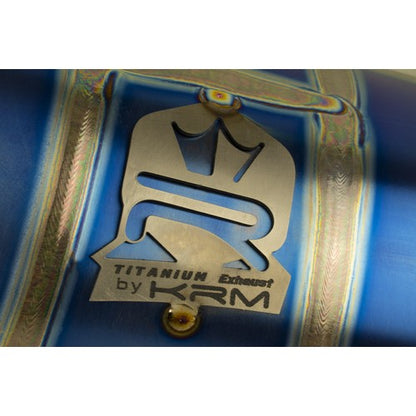 MARMITTA KRM Pro Ride 70 - 80cc Minarelli AM6 - TITANIO BLU (Fornite senza silenziatore, lo potete scegliere nella categoria MARMITTE - SILENZIATORI KRM)