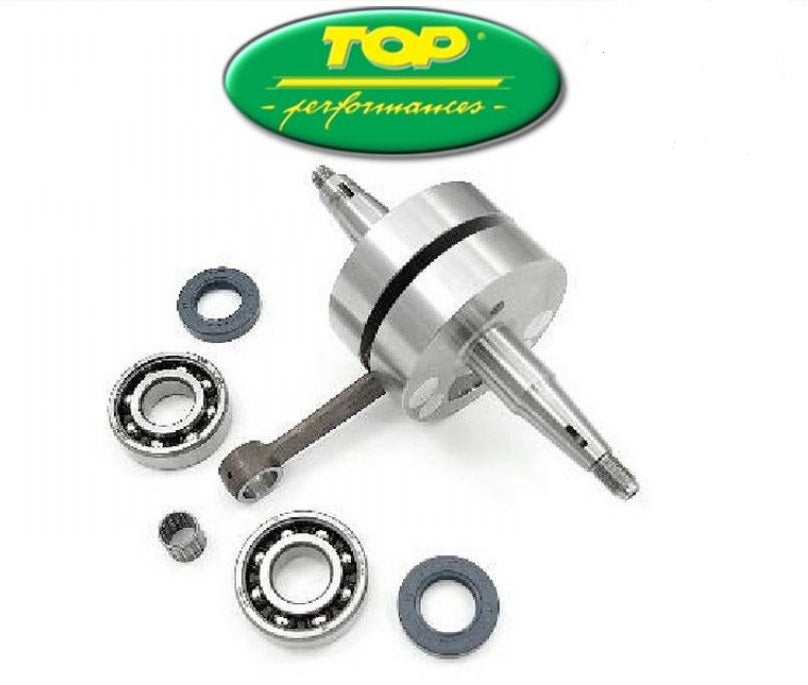 ALBERO MOTORE TOP TPR SPALLE PIENE DERBI D50B0 MOTORE PIAGGIO - CON CUSCINETTI E PARAOLI ALTA VELOCITA